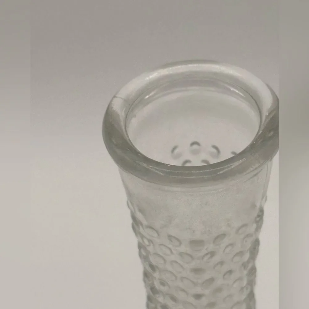 E.O. Brody Co. Hobnail Bud Vase 175 Clear Pressed Glass 6